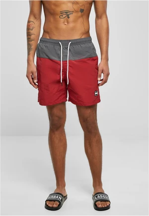 Block Swim Shorts brickred/darkshadow