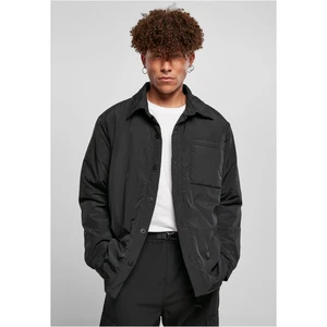 Reinforced Nylon Shirt Jacket Black