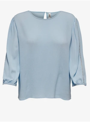 Light blue blouse with three-quarter sleeves JDY Lucy - Ladies