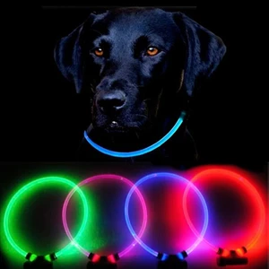 Reedog Full Light USB wiederaufladbares Leuchthalsband für Hunde und Katzen - růžová  S