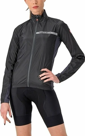 Castelli Squadra Stretch W Light Black/Dark Gray XL Chaqueta Chaqueta de ciclismo, chaleco