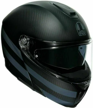 AGV Sportmodular Dark Refractive Carbon/Black L Casca