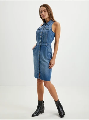 Blue Women Denim Dress Guess Stacie - Women