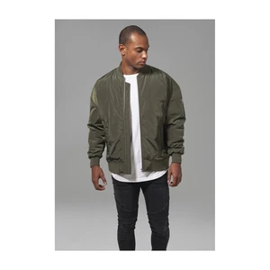 Oversized Bomber Jacket Dark Olive