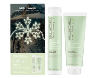 Darčeková sada pre nepoddajné vlasy Paul Mitchell Clean Beauty Anti Frizz Duo Bright Moments (121913) + darček zadarmo