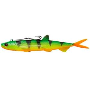 Madcat gumová nástraha pelagic cat lure sinking firetiger uv - 21 cm 75 g