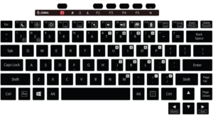 Zebra KYB-ET8X-2IN1-FR1-01 keyboard, FR