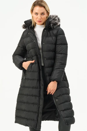 Z6779 DEWBERRY WOMEN'S COAT-BLACK