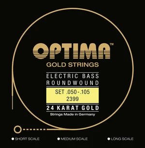 Optima 2399.L 24K Gold Strings Long Scale Medium Struny pre basgitaru