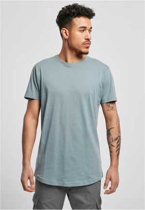 Long T-shirt in the shape of dust blue