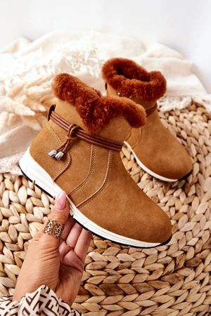 Children's Snow Boots With Fur Big Star BB374058BS Camel