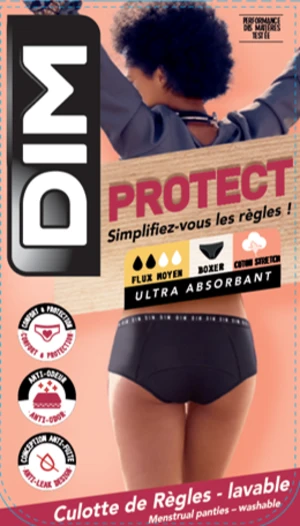 DIM MENSTRUAL BOXER - Menstrual panties - black