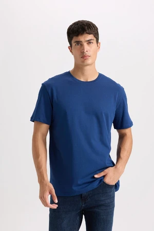 DEFACTO New Regular Fit Crew Neck Basic Plain Short Sleeve T-Shirt