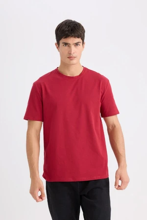 DEFACTO New Regular Fit Crew Neck Basic Plain Short Sleeve T-Shirt