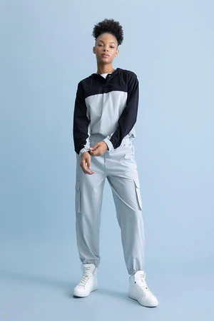 DEFACTO Fit Standard Fit Woven Basic Trousers