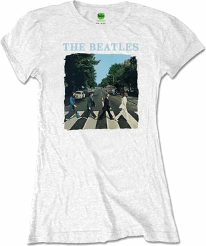 The Beatles T-Shirt Abbey Road & Logo Womens White S