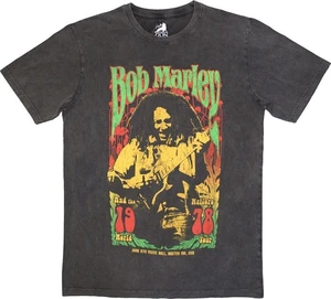 Bob Marley Koszulka 1978 Stone Wash Unisex Charcoal Grey S