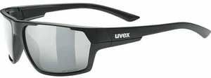 UVEX Sportstyle 233 Polarized Black Mat/Litemirror Silver Cyklistické okuliare