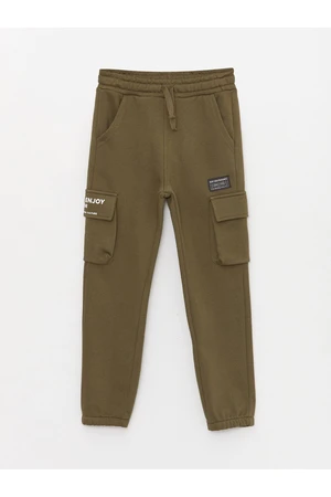 LC Waikiki Boys' Cargo Sweatpants with Elastic Waist