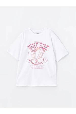 LC Waikiki Crew Neck Girls T-Shirt