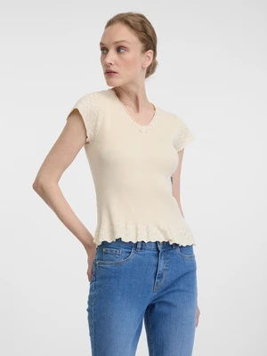 Orsay Beige Women's Short Sleeve T-Shirt - Women