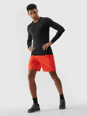 Men's Sports Shorts Made of 4F Recycled Materials - Orange