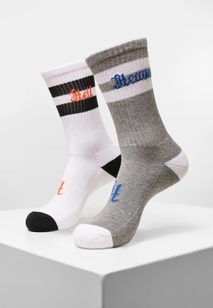 Sky Hell Socks 2-Pack Grey/White