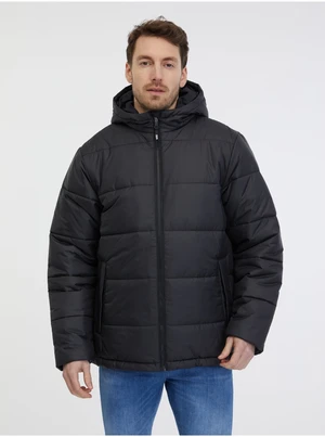 Black men's winter quilted jacket VANS Norris - Men