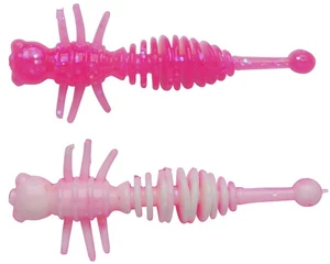 Berkley gumová nástraha powerbait power larvae pink white - 4 cm 12 ks