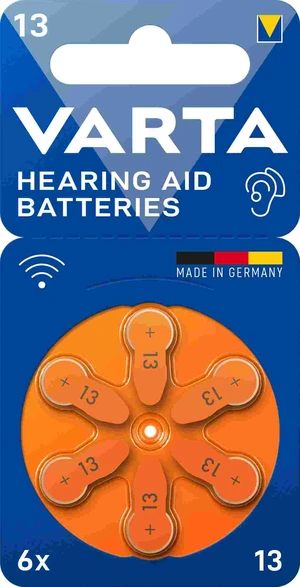 VARTA Hearing Aid Battery 13 BLI 6