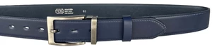 Penny Belts Pánský kožený společenský opasek 35-020-2-56 blue 120 cm