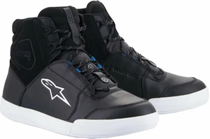 Alpinestars Chrome Drystar Shoes Black/White/Blue 45 Cizme de motocicletă