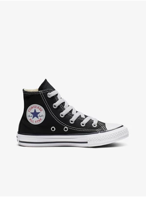 Čierne detské členkové tenisky Converse