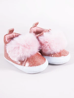 Gyermek cipő Yoclub Yoclub_Baby_Girls'_Shoes_OBO-0193G-0600_Pink