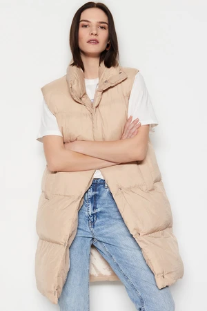 Trendyol Beige Oversize Inflatable Vest