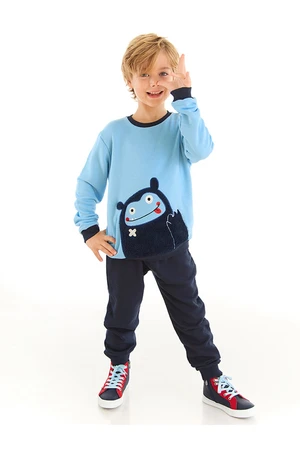 Denokids Cute Monster Boy's Tracksuit Set