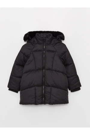 LC Waikiki Girl's Down Jacket with a Hood