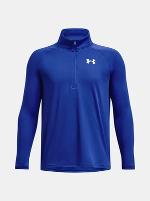 Under Armour T-Shirt UA Tech 2.0 1/2 Zip-BLU - Boys