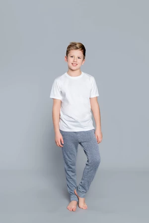 Children's T-shirt with short sleeves - white