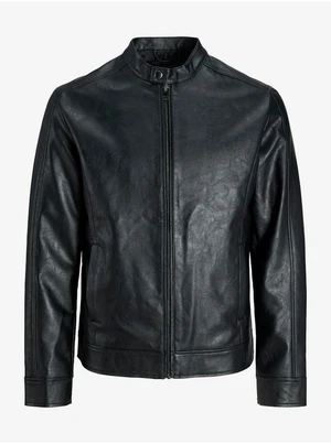 Men's Black Leatherette Jacket Jack & Jones Cali - Men