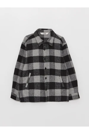 LC Waikiki Comfortable Fit Plaid Boys' Shirt Jackets.