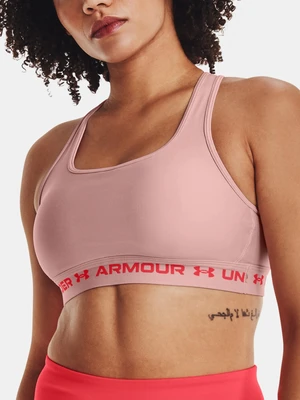 Under Armour Bra UA Crossback Mid Hthr-PNK - Women