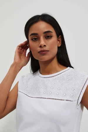 Women's top Moodo - white