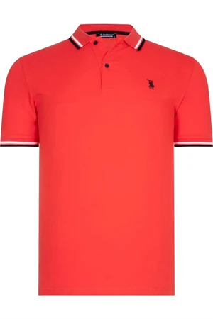 T8594 DEWBERRY MENS T-SHIRT-POMEGRANATE