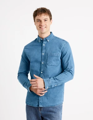 Celio Denim Shirt regular Cadeni - Men