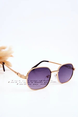 Trendy Sunglasses Ful Vue Golden-Purple-Blue