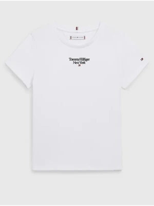 White Girls' T-Shirt Tommy Hilfiger - Girls