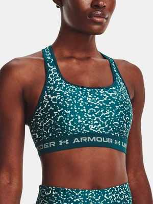 Under Armour Bra UA Crossback Mid Print-GRN - Women