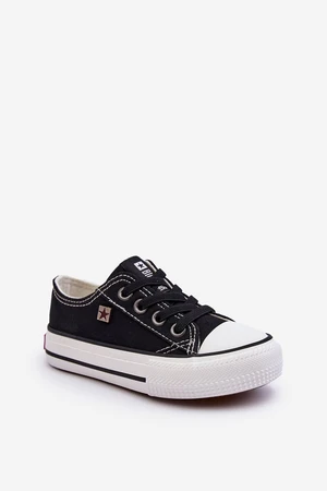 Kids' Classic Big Star Sneakers Black