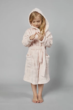 Drina Long Sleeve Bathrobe for Girls - Pink